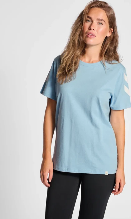 hummel Legacy Chevron T-Shirt kurzarm placid blue