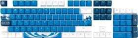 Dark Project GeekBoy Multilingual Keycaps, Kunststoff (PBT) Double-Shot, CSA-Profil, blau/weiß, 177 Tasten, ANSI & ISO
