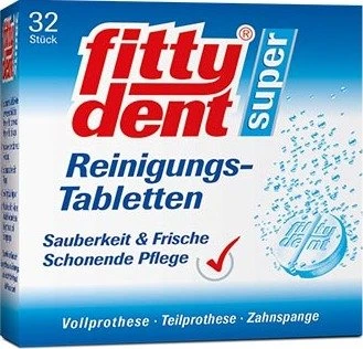 Fittydent Super Reinigungstabletten, 32 Stück
