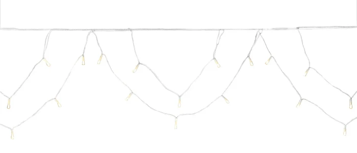 Konstsmide Dachrinnen-Lichterkette LED 200x bernstein
