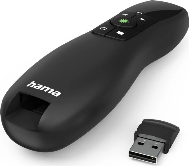 Hama Wireless-Laser-Presenter Greenlight-Pointer, 4in1, schwarz, USB-A