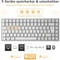 RK Royal Kludge RK84 75% Wireless, weiß, LEDs RGB, hot-swap, RK BROWN, USB/Bluetooth, DE Vorschaubild