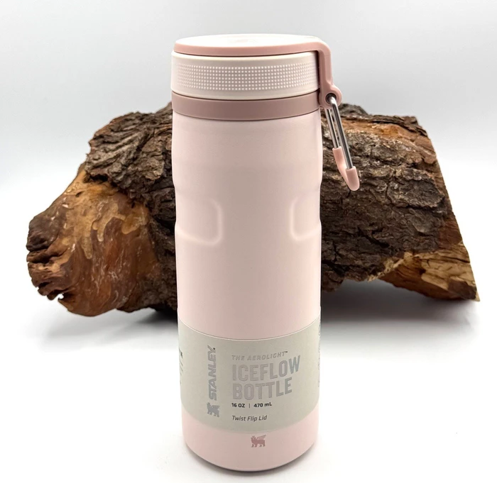 Stanley Iceflow Twist Flip Isolierflasche 470ml rose quartz