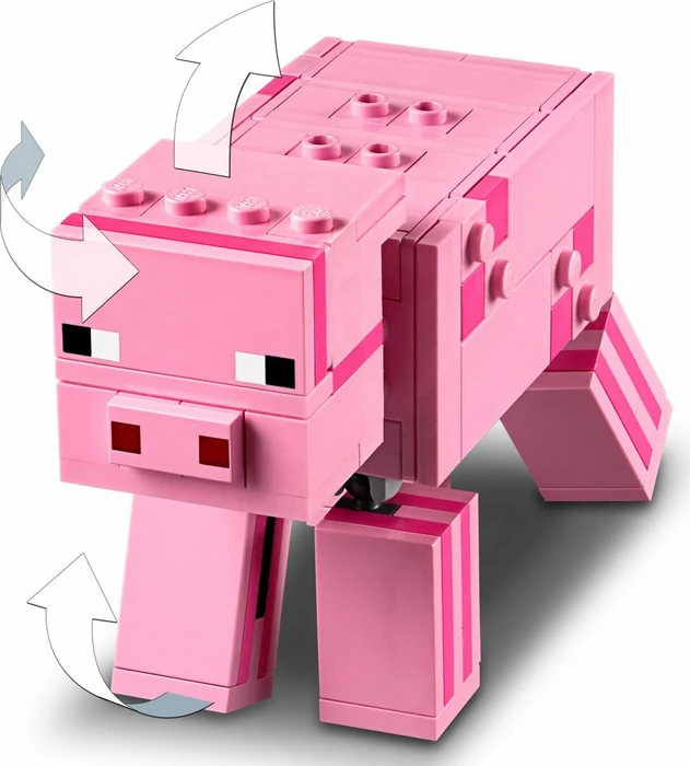 LEGO Minecraft - BigFig Schwein mit Zombiebaby