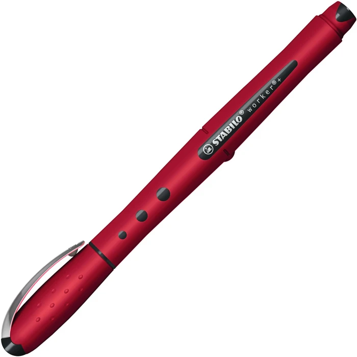 STABILO worker+ medium NatureCOLORS Wildflower Tintenroller (Mine) burgunderrot, 10er-Pack