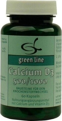 11A Nutritheke Calcium D3 500/1000 Kapseln, 60 Stück