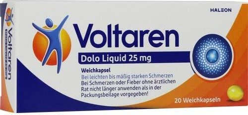 Novartis Voltaren Dolo Liquid 25mg Weichkapseln, 20 Stück