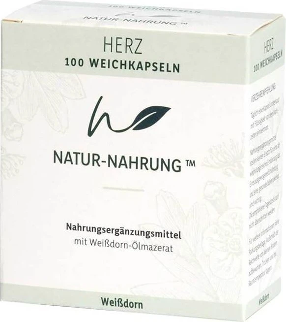 Natur-Nahrung Herz Weißdorn Weichkapseln, 100 Stück
