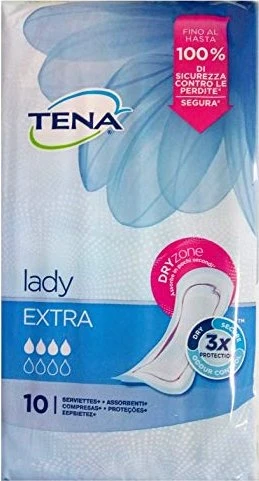 Tena Lady Extra Hygieneeinlage, 10 Stück