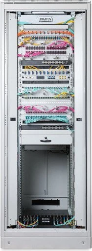 Digitus Professional Unique Serie Serverschrank 36HE, Sicherheitsglastür, IP2X, grau, 800mm tief