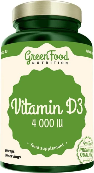 GreenFood Vegan Vitamin D3 Kapseln, 90 Stück