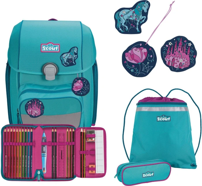 Scout Genius Dreamworld Schultaschen-Set, 4-tlg.