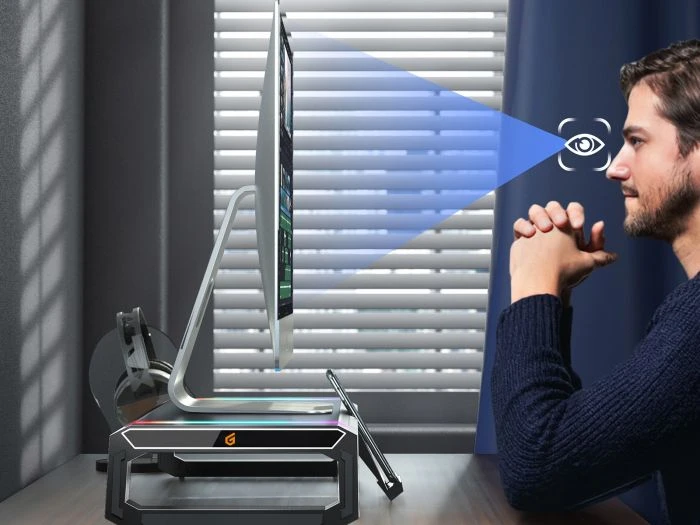 Conceptronic THORNE01B ERGO Gaming-Monitorständer mit USB-Hub