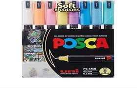Uni-Ball POSCA PC-1MR Acrylmarker sortiert, 8er-Set