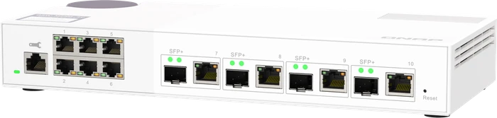 QNAP QSW-M2100 Desktop 2.5G Smart Switch, 6x RJ-45, 4x RJ-45/SFP+