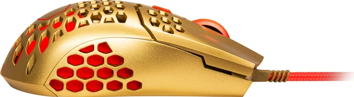 Cooler Master MasterMouse MM711 Golden Red Edition RGB Gaming Maus gold/rot, USB