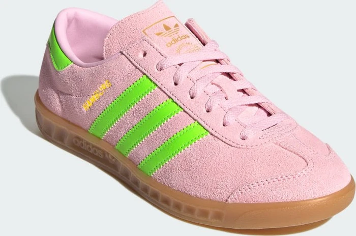 adidas Hamburg clear pink/solar green/gold metallic