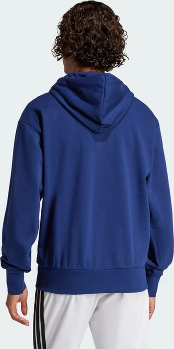 adidas Essentials Big Logo French Terry Hoodie dark blue/white (Herren)