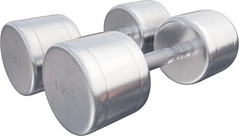 Gorilla Sports Chrom Kurzhantel Set 2x 15kg