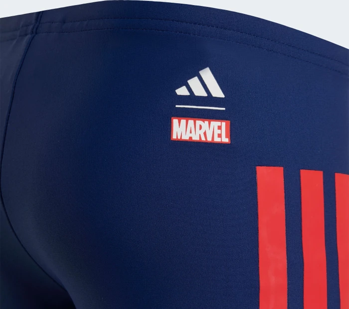 adidas Marvel Spider-Man Boxer Badehose dark blue/pure ruby (Junior) (KD3874) – Bild 2 von 5
