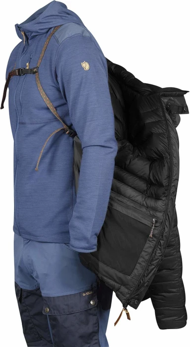 Fjällräven Keb Expedition Down Funktionsjacke stone grey/black (Herren)