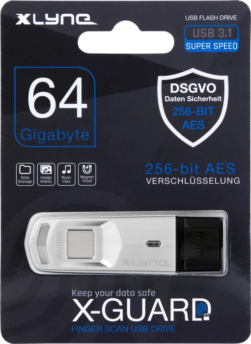 Xlyne X-Guard 64GB, USB-A, USB 3.2 Gen 1×1