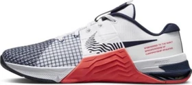 Nike Metcon 8 white/bright crimson/obsidian (Herren)