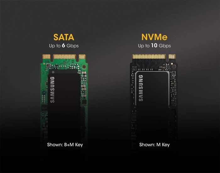 Manhattan M.2 NVMe SSD Enclosure, USB-C 3.1/USB-A 3.1