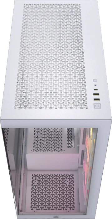 Corsair iCue 3500X RGB, weiß, Glasfenster