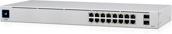 Ubiquiti UniFiSwitch 16 Rackmount Gigabit Managed Switch, 16x RJ-45, 2x SFP, 42W PoE+