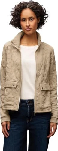 Street One Leo Jacquard Jacke sanded beige melange (Damen)