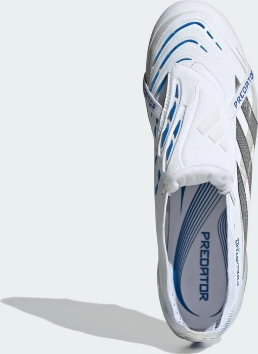 adidas Predator Elite Fold-Over Tongue FG cloud white/silver metallic/bright royal