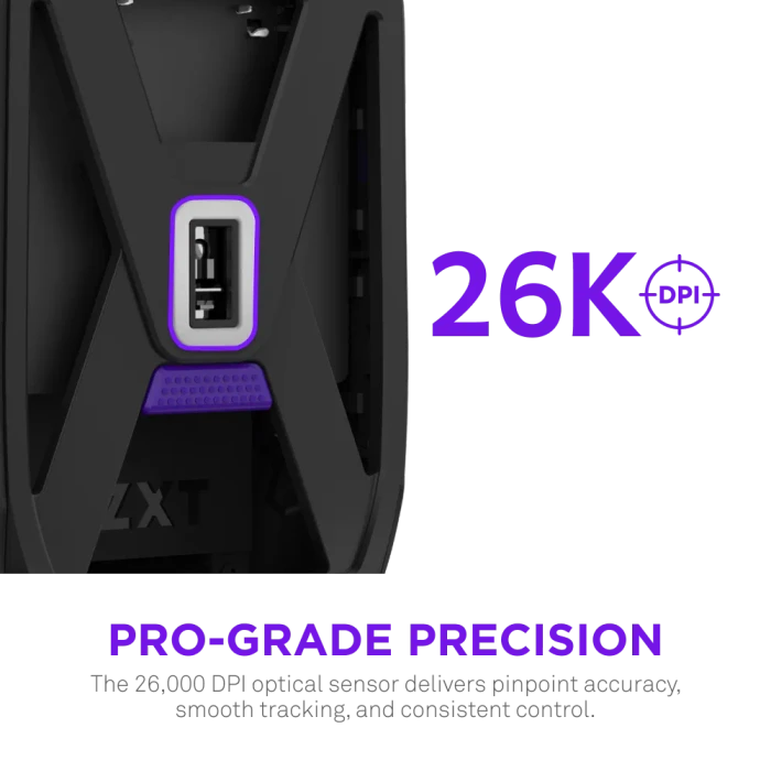 NZXT Lift Elite Wireless, 4K/8K Polling, matt schwarz, USB