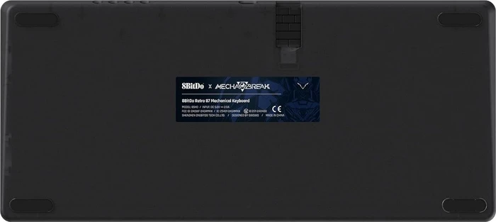 8BitDo Retro 87 Mechanical Keyboard, Mecha BREAK: Panther, schwarz, Kailh Box Jellyfish X, USB/Bluetooth, US