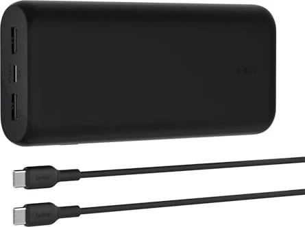 Belkin BoostCharge Kompakte 3-Port Powerbank 20K mit PD (20W) schwarz