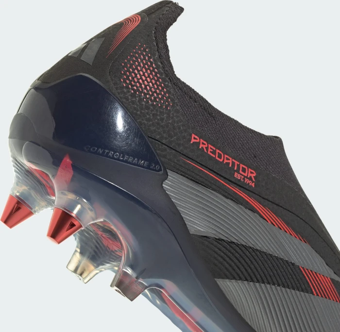 adidas Predator Elite Laceless SG core black/grey four/lucid red