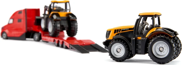 SIKU Volvo Lkw mit JCB Traktoren