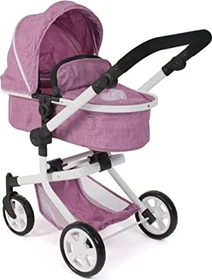 Bayer Chic 2000 Mika Kombipuppenwagen jeans pink