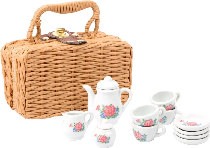 Legler Small Foot Porzellan-Kaffeeservice im Koffer