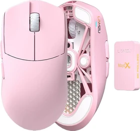 Lamzu MAYA X 8K Wireless Gaming Mouse Light Pink, USB