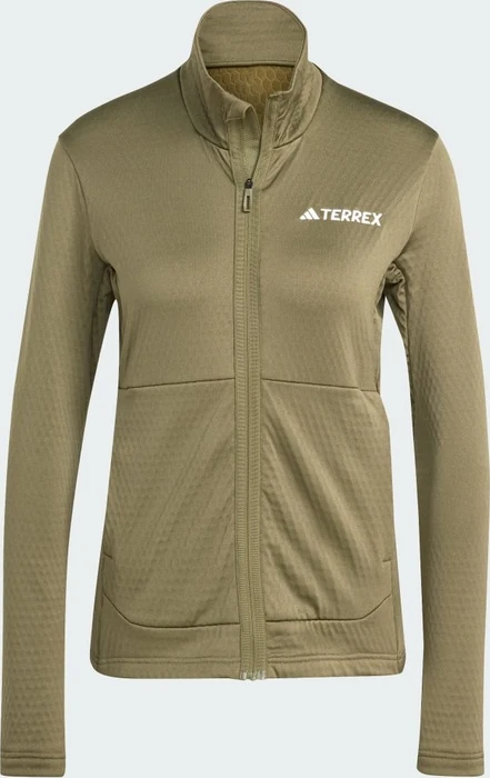 adidas Terrex Multi Light Fleece Jacke olive strata (Damen)