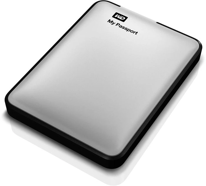 Western Digital WD My Passport silber 2TB, USB 3.0 Micro-B