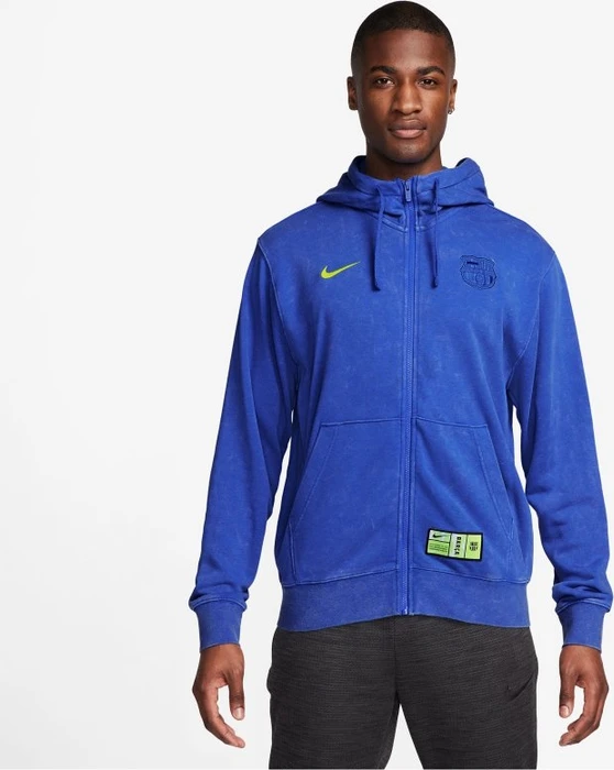Nike FC Barcelona Club Third Football Hoodie hyper royal/lime blast