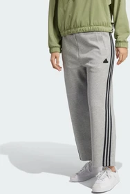 adidas Future Icons 3-Streifen Open Hem Trainingshose lang medium grey heather (Damen)