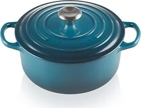 Le Creuset Signature Gusseisen Bräter rund 20cm 2.4l deep teal