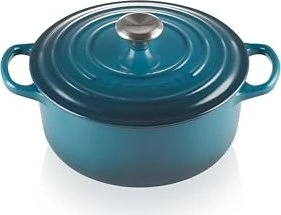 Le Creuset Signature Gusseisen Bräter rund 20cm 2.4l deep teal