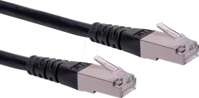 Roline / Secomp GHMT Patchkabel, Cat6, S/FTP, RJ-45/RJ-45, 20m, schwarz