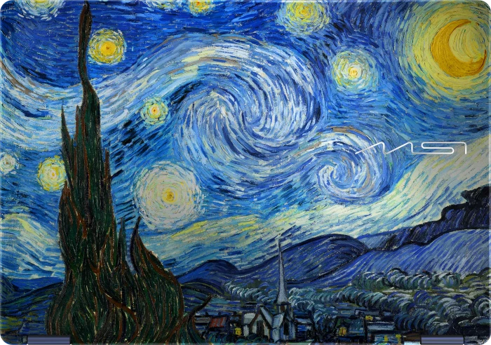 MSI Prestige 14 Flip AI+ The Starry Night-270N, Star Blue, Core Ultra X9 378H, 32GB RAM, 1TB SSD, DE, Vincent van Gogh Edition
