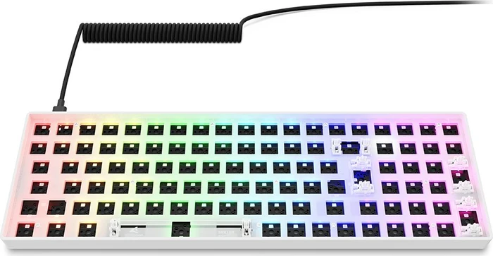 Sharkoon Skiller SGK50 S2 Barebone Gaming Tastatur, weiß, ISO/ANSI