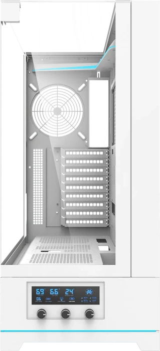 DarkFlash DY450L Pro White, Glasfenster